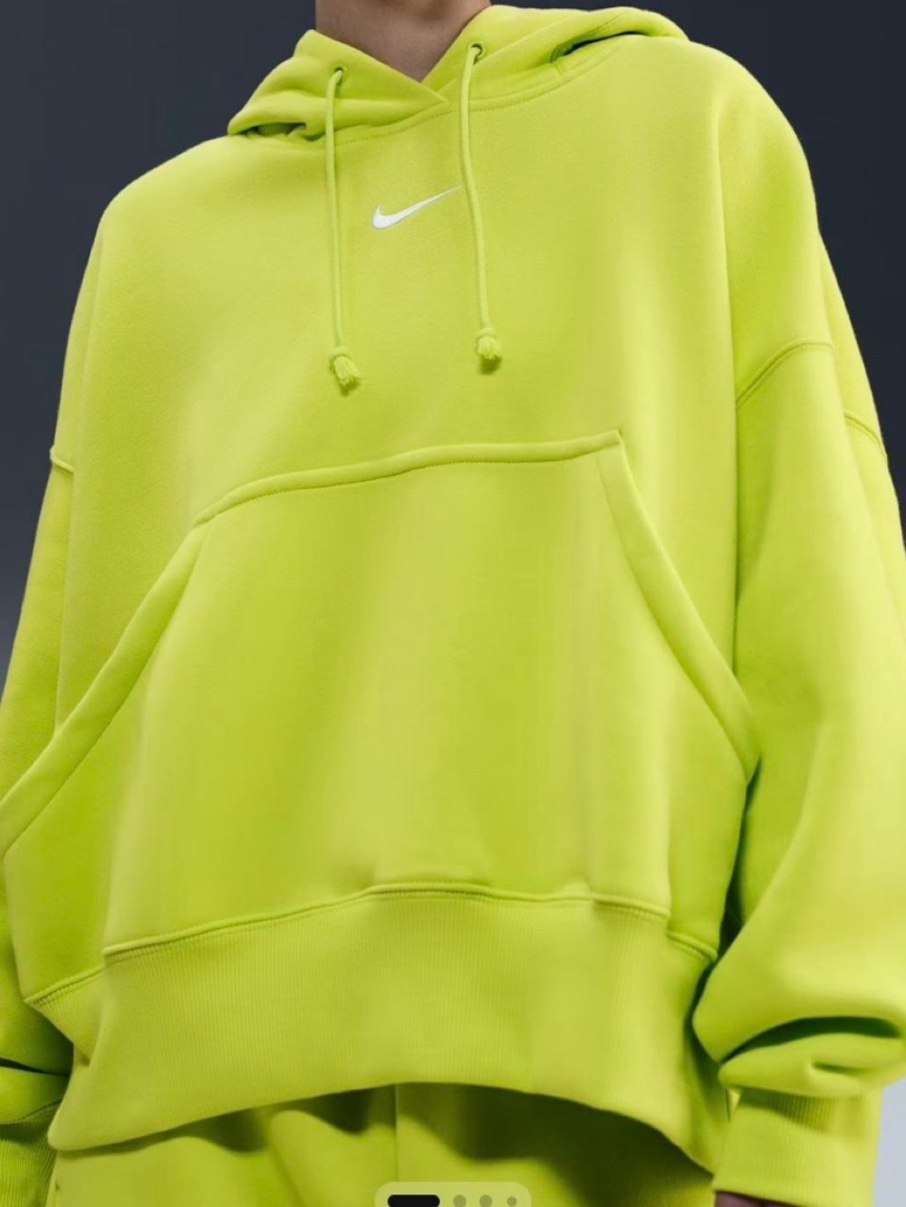 Nike Women’s Neon Lime Crewneck Hoodie